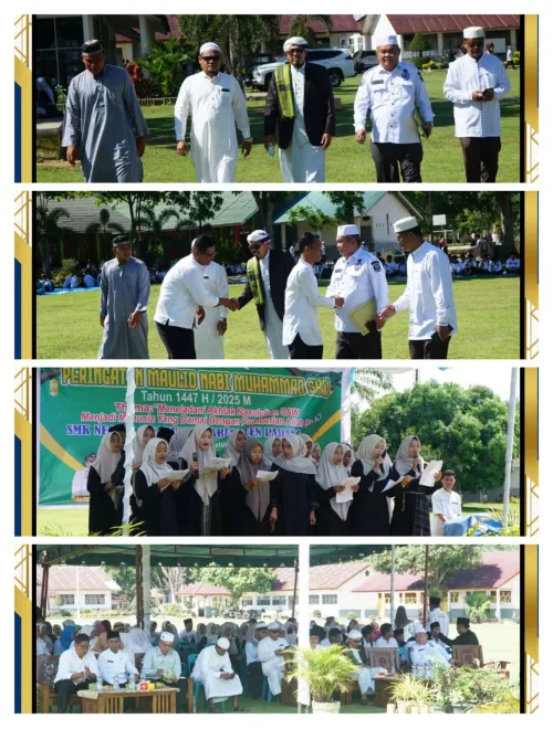 Peringatan Maulid Nabi Muhammad SAW. Tahun 1447 H / 2025 M Tema : "Meneladani Akhlak Rasulullah SAW Menjadi Manusia Yang Damai Dengan Pemberian Allah SWT"